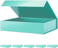 PACKHOME 6 Green Gift Boxes 11.5x8x2.5in with Magnetic Lids for Shirt by PACKHOME