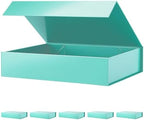 PACKHOME 6 Green Gift Boxes 11.5x8x2.5in with Magnetic Lids for Shirt by PACKHOME