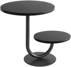 2 Tier Cake Stand, Metal Cupcake Stand Dessert Display Trays of 10/8 Inch, Tall Cake Stand for Wedding, Baby Shower, Home Decor, Throw Events and Parties (Matte Black) by NIANDAIJING
