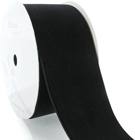 2" Velvet Ribbon Single Sided Soft Plush Luxury Craft Trim for Hair Bows Sewing Gift Wrapping Decorations Floral Arrangements and DIY Projects (Black, 25 Yards) - Image 4