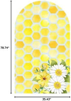 Honey Bee Arch Stretchy Covers for Birthday Party Decoration Honeycomb Flower Arched Stand Cover Baby Shower Favors Props(Only Cover) - Image 7