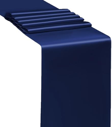50 Pack Navy Blue Chair Sashes Bows Satin Wedding Chair Ribbons 7x108 Inch - Image 4