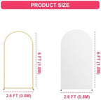 6FT Arch Backdrop Stand and White Cover Set,Balloon Arch Stand - Image 3