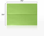 LUXPaper A7 Invitation Envelopes | Peel & Press | 5 1/4" x 7 1/4" | Fairway Metallic | 80lb. Text | 500 Qty - Image 3