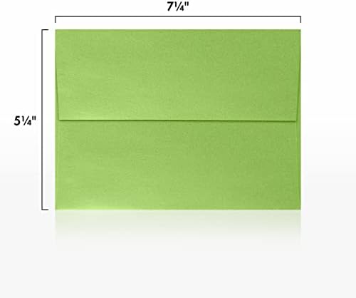 LUXPaper A7 Invitation Envelopes | Peel & Press | 5 1/4" x 7 1/4" | Fairway Metallic | 80lb. Text | 500 Qty - Image 3