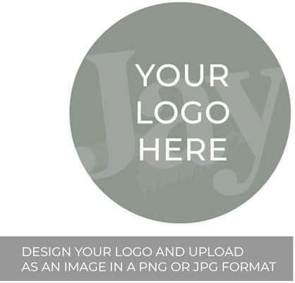 Custom Round 2" Logo Stickers / 250 Personalized Image Labels/White Gloss Circle Small Business DIY Wedding Event Photo Labels/Made in The USA - Image 2