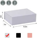 iloMAOZX White Gift Box, 9.5x7x3 Inch Gift Boxes for Presents & Packaging - Image 2