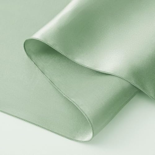 50 Pack Sage Green Chair Sashes Bows Satin Wedding Chair Ribbons 7x108 Inch - Image 2