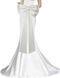 Detachable Coquette Satin Big Bow for Dress Cute Decor Bowknot by GRYUIRY