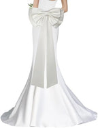 Detachable Coquette Satin Big Bow for Dress Cute Decor Bowknot by GRYUIRY