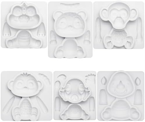 Fondant Molds Safari Animal Cake Topper 6-count Kit Leopard Mongoose Chimpanzee Crocodile Rhinoceros Warthogs - Image 6