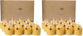 DEYBBY Natural Beeswax Candles Bulk Set of 12, Small Bees Wax Votive Candles with Little Bee Decorations as Housewarming Birthday Event Gift Party Favor (Yellow) (Pack of 2) by DEYBBY