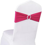 50 Pack Hot Pink Spandex Chair Sashes by SINSSOWL