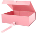 PACKHOME Extra Large Pink Gift Box with Ribbon Magnetic Lid 17x14.5x5.5in by PACKHOME