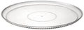 12 inch Clear Ridged Round Plastic Tray - Disposable Round Serving Platter for Appetizers Snacks Desserts Fruits Party Catering Buffet Elegant Lightweight Tableware for Events and Gatherings (6) by EcoQuality