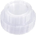 U-QE 100 Pieces Clear Plastic Plates - Clear Disposable Plates by U-QE