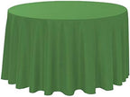 Polyester Round Tablecloth 120" Ideal for 60 inch round table (Kelly Green) - Image 2
