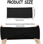 Black Chair Sashes Bows 60Pcs Spandex Chair Sashes Elastic Chair Cover Bands Ties Without Buckle for Wedding Birthday Party Ceremoney Events Decoration - Image 2