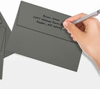LUXPaper A7 Invitation Envelopes | Peel & Press | 5 1/4" x 7 1/4" | Smoke Gray | 80lb. Text | 250 Qty - Image 6