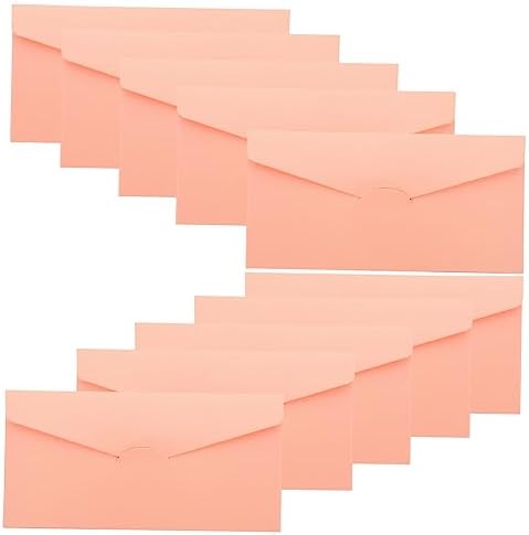 50pcs Iridescent Paper Envelopes Pink Decorative Wedding Invitations by EXCEART