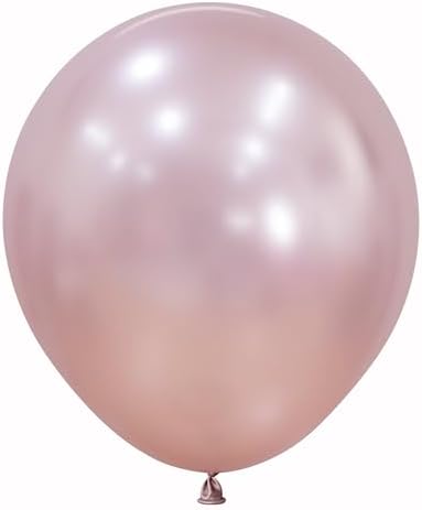 Sempertex Silk Pink Blossom Round Latex Balloon 24'' | 3 balloons - Image 2
