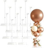 12 Pack Acrylic Balloon Stands for Table, Reusable Party Centerpiece Kits by lightsfever