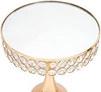 3 Piece Set Gold Crystal Cake Holder Wedding Dessert Metal upcake Stand Set with Mirror Plate Birthday Party Decorations for Tables - Image 5