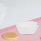 Square Paper Cupcake Cases 2000pcs Food Grade Baking Cups White - Image 4