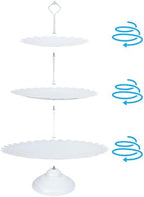 DreamsEden Metal White Cake Stands, 6 Pcs Cupcake Food Display Stand Party Trays Dessert Table for Birthday Bridal Baby Shower - Image 5