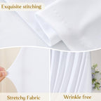White Wedding Arch Backdrop Cover 7.2ft and 6ft Draped Arch Covers Stretchy Backdrop Spandex Balloon Arch Covers for Bridal Shower Baby Shower Engagement Photography Birthday Party Decorations - Image 5
