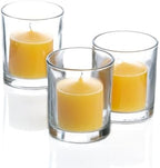 Set of 72 Richland Votive Candles Yellow Unscented and 72 Clear Glass Eastland Votive Holders - Image 7