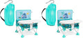 Bright Starts Disney Stitch Pop 'N Sit Portable Booster, Indoor/Outdoor Use, Floor Seat with Feeding Tray, Blue, 6 Mos - 3 Yrs (Pack of 2) by BrightStarts