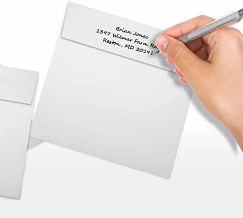 LUXPaper Square Invitation Envelopes | Peel & Press | 6 1/4" x 6 1/4" | Bright White | 70lb. Text | 250 Qty - Image 6