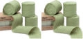 Keypan Sage Green Ribbon 1-1/2 Inch x 15 Yards Crinkle Fabric Cotton Ribbons for Gift Wrapping Wedding Invites Baby Shower DIY Crafts Home Decor (Pack of 2) by Keypan