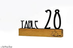 Modern Table Numbers Signs - Wood/Black Acrylic - Baby Shower - Bridal Shower - Wedding Table Numbers - Couple Custom Signs - Lovebirds - Image 3