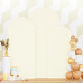 Set of 3 Wedding Arch Cover 6ft 6.6ft 7.2ft Ivory Arch Cover Chiara Arch Backdrop Cover Spandex Arch Stand Cover Balloon Arch Covers Stretchy Backdrop for Wedding Ceremony Birthday Party Events by PATYDEST