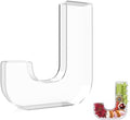 13.8" Extra Large Acrylic Letter Charcuterie Board Box, Reusable Fillable Letter Cake Candy Dish Display Serving Tray for Birthday Anniversary Party Decoration (J) by RUFHVTY