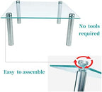 3 Pack Tempered Glass Cake Stands Set, 8 10 13 Inch Square Dessert Display - Image 3