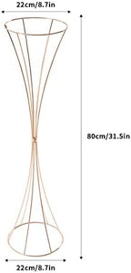 10PCS Wedding Centerpieces for Tables, 31.5Inch Metal Tall Trumpet Vases Rack for Birthday Party Decoration Garden Tall Flower Stand Holder for Balloon Decor Road Leads Christmas - Image 4