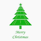 CafePress Tennis Court Christmas Greeting Card (20-pack), Note Card with Blank Inside, Birthday Card Matte - Image 3