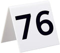 Alpine Industries 25 Pcs Acrylic Tent Style Table Numbers, 3"x3" (Numbered 76 Through 100) by AlpineIndustries