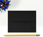 LUXPaper A2 Invitation Envelopes | Peel & Press | 4 3/8" x 5 3/4" | Midnight Black | 80lb. Text | 250 Qty - Image 4