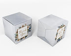 Paper Box - Mini Favor Box For Baby Shower 4x4x4 Inches Paper Gift Boxes, Candy Paper Box For Party Favors, Baby Shower Floral, Girl Theme- Pack Of 20 - Image 2