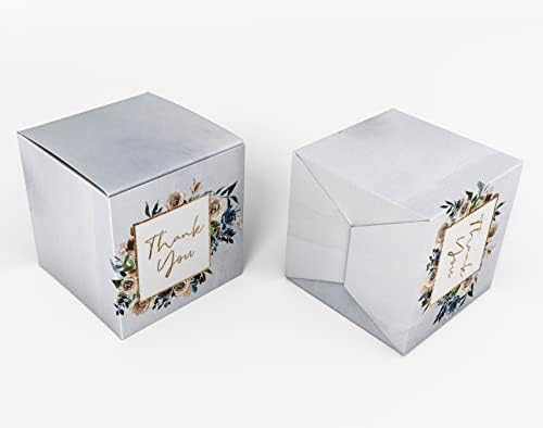 Paper Box - Mini Favor Box For Baby Shower 4x4x4 Inches Paper Gift Boxes, Candy Paper Box For Party Favors, Baby Shower Floral, Girl Theme- Pack Of 20 - Image 2