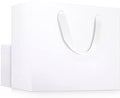 EUSOAR Exra Large Size Gift Wrap Bags, 25 Pack 16x6x12 inches White Paper Heavy Duty Bags with Handles, for Wedding, Grocery, Boutique, Retail, Business, Party Favors, Birthdays by EUSOAR