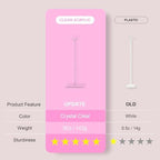 YALLOVE 10-Pack 15.75-Inch Clear Acrylic Balloon Centerpiece Stands - Image 4