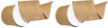 Morex Ribbon Burlap Wired Ribbon, 4" x 10 Yd, Natural (Pack of 2) by MorexRibbon