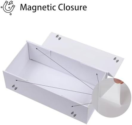 iloMAOZX White Gift Box, 11.5x7.8x3 Gift Boxes for Presents & Packaging - Image 3