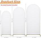 Set of 2 Wedding Arch Cover Stretchy Spandex Fabric Backdrop for Arch Stand - Image 2