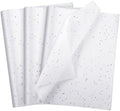 Teling 500 Sheets Tissue Paper for Gift, White Glitter, 14 x 20 Inch by Teling